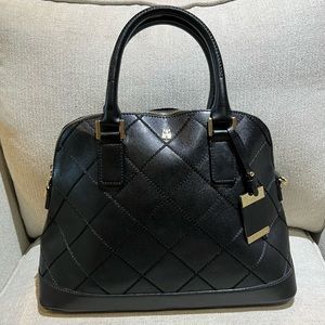 Antonio Melani Black Leather Satchel